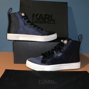 Karl Lagerfeld High top womens sneakers with bag